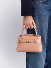 Charles & Ke*th - Aubrielle Croc-Effect Top Handle Bag - Blush